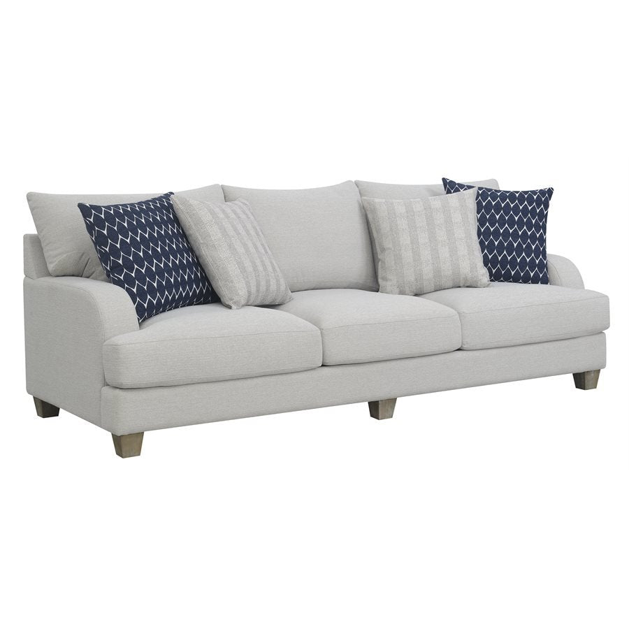 Laney Sofa with 4 Pillows (Grey)