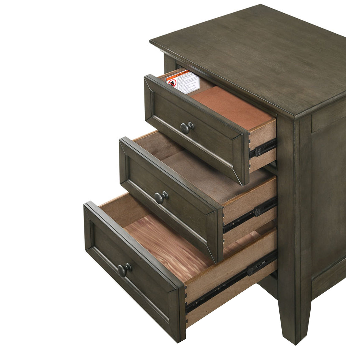 San Mateo Night Stand with 3 Drawers