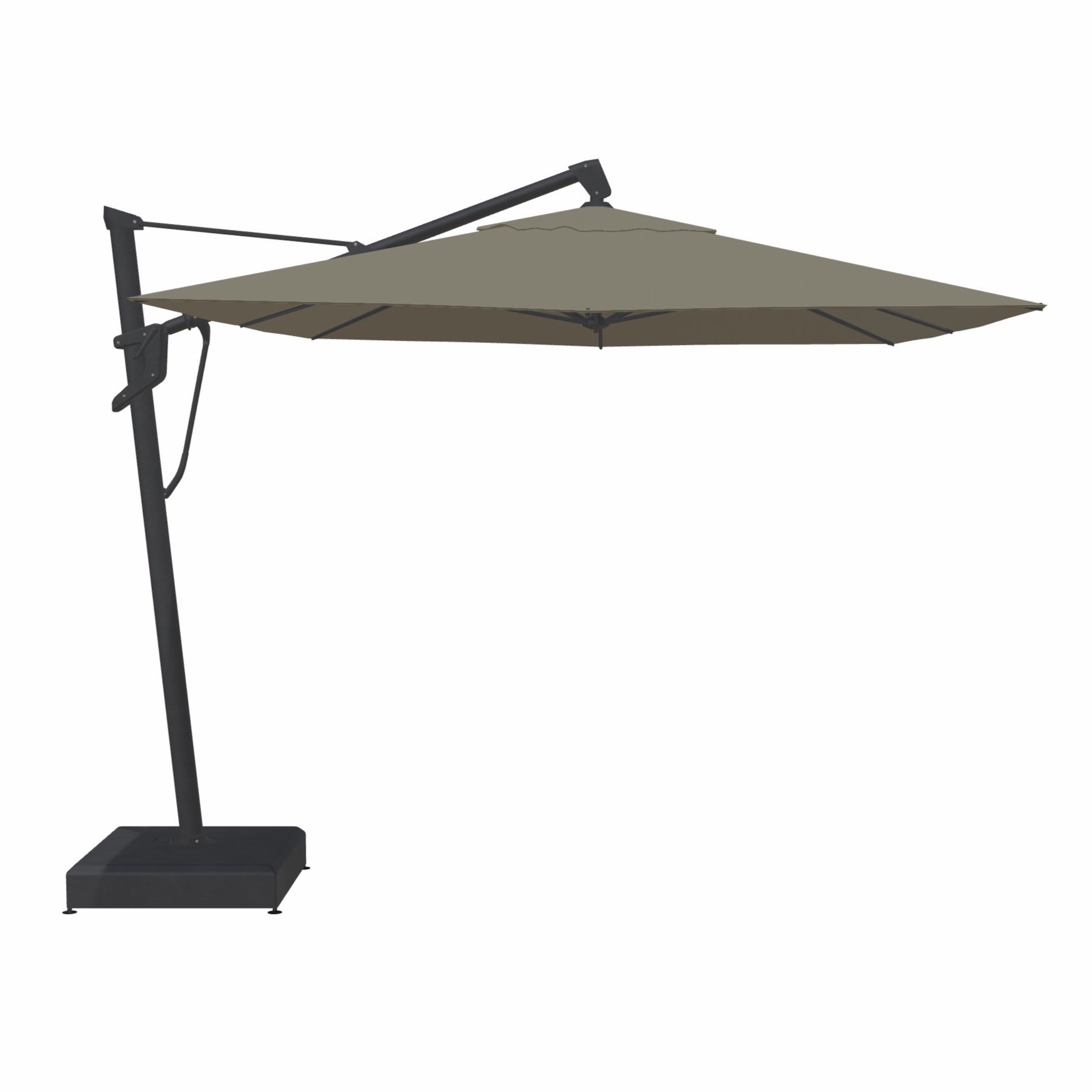 beachcomber patio umbrella 10′ X 13′ Cantilever light blue Color:Matte Black/White/Gray hydration pack Gymax 50 lbs Round