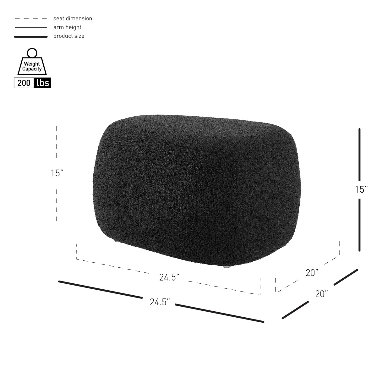 Carlese Fabric Ottoman