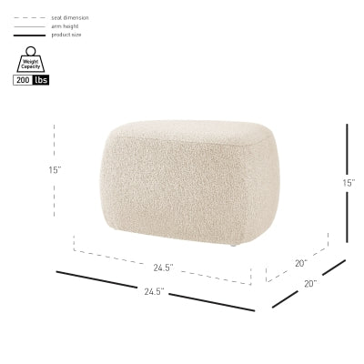 Carlese Fabric Ottoman