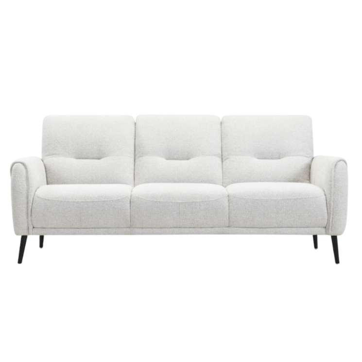 White sofa on a white background