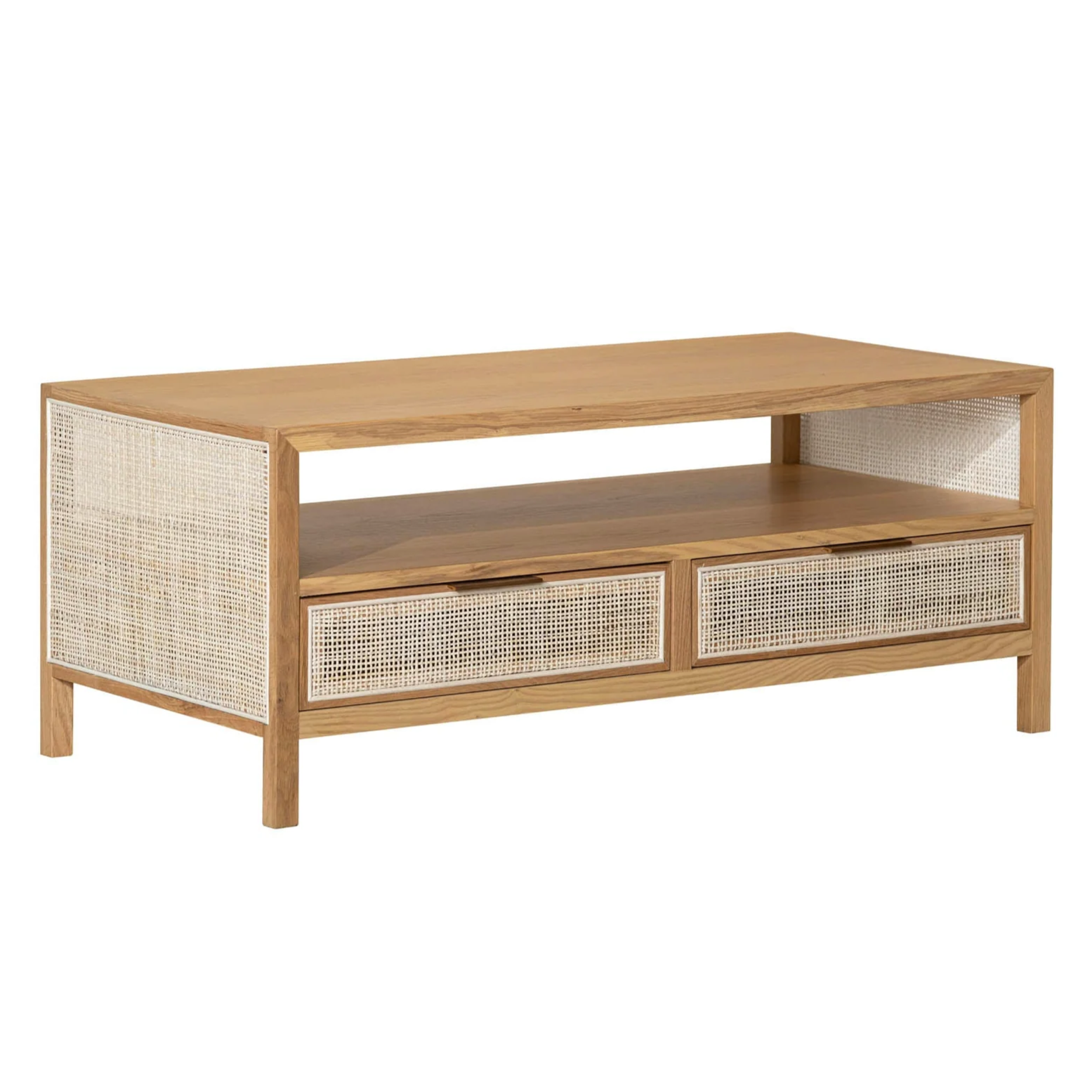 Kelowna rattan coffee table, with drawers