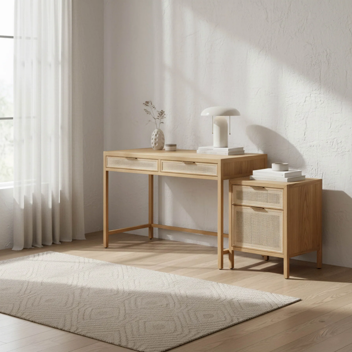 Rattan Desk