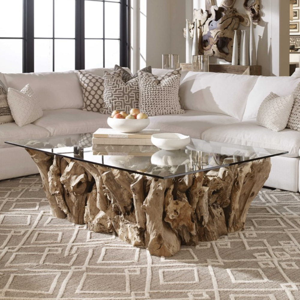 Rectangle Teak Root Coffee Table