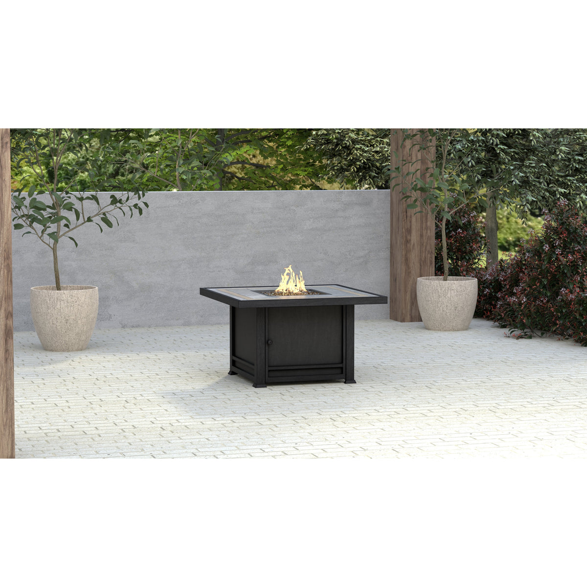 Greystone 40&quot; Square Fire Pit