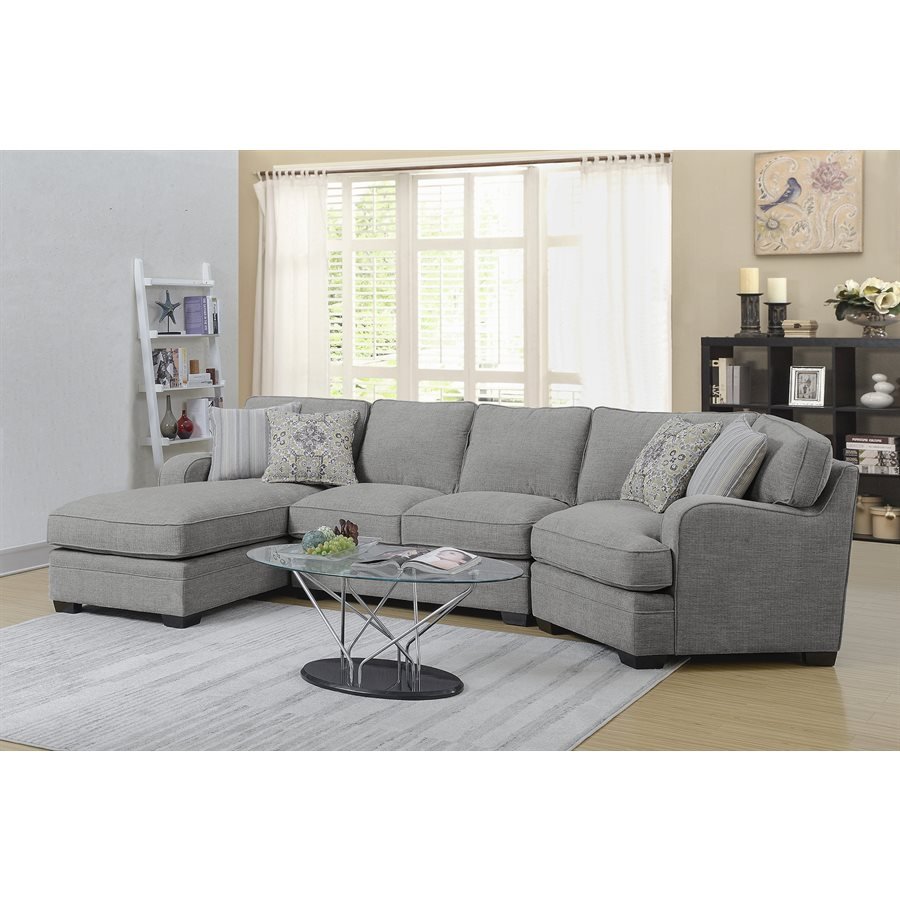 Analiese Sectional Grey
